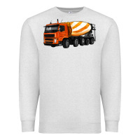 Oatmeal Heather cement truck Premium Sweatshirt - Artiststas