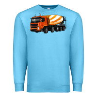 Ocean Blue cement truck Premium Sweatshirt - Artiststas