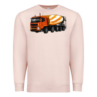 Pale Pink cement truck Premium Sweatshirt - Artiststas