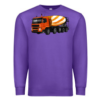 Purple cement truck Premium Sweatshirt - Artiststas