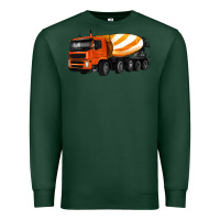 Sports Green cement truck Premium Sweatshirt - Artiststas