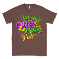 Chestnut Happy Mardi Gras y'all Classic Tee - NancyCooperArtShop