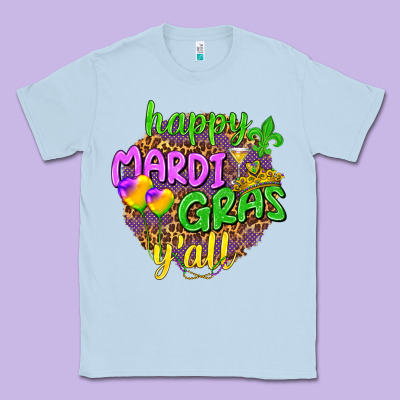 Happy Mardi Gras Y'all Classic Tee Designed By Nancycooperartshop
