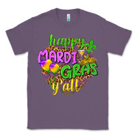 Lavender Happy Mardi Gras y'all Classic Tee - NancyCooperArtShop