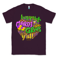 Plum Happy Mardi Gras y'all Classic Tee - NancyCooperArtShop