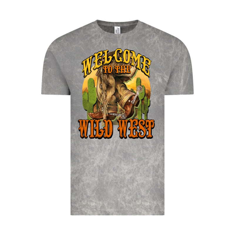 Welcome To The Wild West Cowboy Boots Vintage Tee by HowdyJamesFarm | Teevron