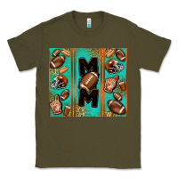 Army Green American football mom Classic Tee - Jasminsmagicworld