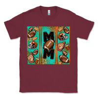 Burgundy American football mom Classic Tee - Jasminsmagicworld