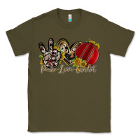 Army Green peace love cricket Classic Tee - RacoonDesign