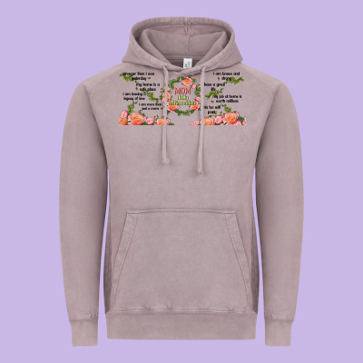 Mom Daily Affirmation Vintage Hoodie Designed By Tumblerdesignbyshophia
