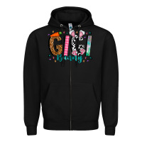 Black gigi bunny Zipper Hoodie - CowhideDigitalArt