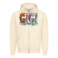 Sandshell gigi bunny Zipper Hoodie - CowhideDigitalArt
