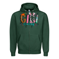 Sports Green gigi bunny Zipper Hoodie - CowhideDigitalArt