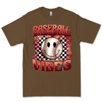 Cacao baseball vibes smiley face Premium Tee - BarkalooDesign