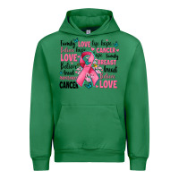 Emerald breast cancer ribbons with cancer words Urban Hoodie - AdoDesignShop