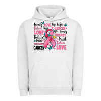 Pigment Lunar Rock breast cancer ribbons with cancer words Urban Hoodie - AdoDesignShop