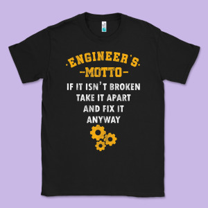 Engineer Engineering Mechanical Profession Electrical Gift Classic Tee Designed By Minhpixels