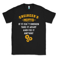 Black engineer engineering mechanical profession electrical gift Classic Tee - minhPixels