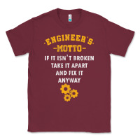 Burgundy engineer engineering mechanical profession electrical gift Classic Tee - minhPixels