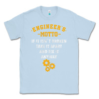 Dusty Blue engineer engineering mechanical profession electrical gift Classic Tee - minhPixels