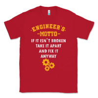 Red engineer engineering mechanical profession electrical gift Classic Tee - minhPixels