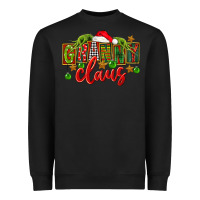 Black christmas granny claus Heavyweight Sweatshirt - FaDigitalArtStudio