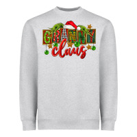 Heather Grey christmas granny claus Heavyweight Sweatshirt - FaDigitalArtStudio