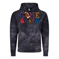 Cloud Black Game day red and blue Vintage Hoodie - HowdyJamesFarm