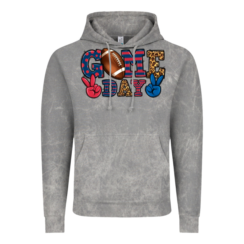 Game Day Red And Blue Vintage Hoodie by HowdyJamesFarm | Teevron
