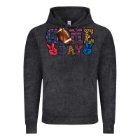 Vintage Black Game day red and blue Vintage Hoodie - HowdyJamesFarm