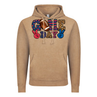 Vintage Coffee Game day red and blue Vintage Hoodie - HowdyJamesFarm