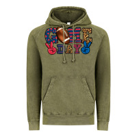 Vintage Olive Game day red and blue Vintage Hoodie - HowdyJamesFarm