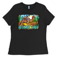 Black hump day camel and desert Ladies Tee - BarkalooDesign