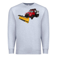 Heather Grey snow plow Premium Sweatshirt - Artiststas