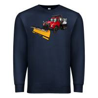 Navy snow plow Premium Sweatshirt - Artiststas