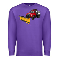 Purple snow plow Premium Sweatshirt - Artiststas