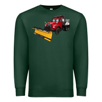 Sports Green snow plow Premium Sweatshirt - Artiststas