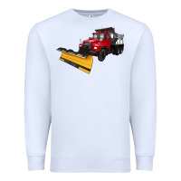 White snow plow Premium Sweatshirt - Artiststas