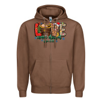 Chestnut Love ComeDown Luke 2.11-2 2 Zipper Hoodie - CowhideDigitalArt