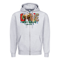 Heather Grey Love ComeDown Luke 2.11-2 2 Zipper Hoodie - CowhideDigitalArt
