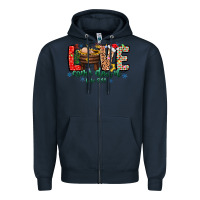 Navy Love ComeDown Luke 2.11-2 2 Zipper Hoodie - CowhideDigitalArt