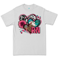Dove Grey rn registered nurse hearts Premium Tee - Jasminsmagicworld
