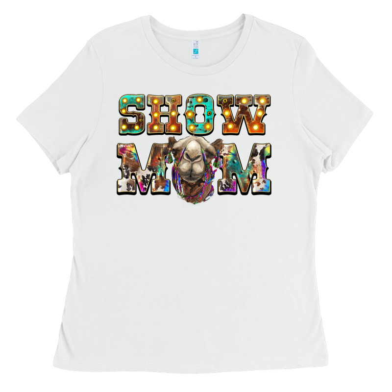 Show Mom Camel Ladies Tee by BarkalooDesign | Teevron