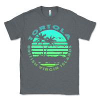 Charcoal Heather Bvi Tortola British Caribbean Island Souvenir Classic Tee - minhPixels