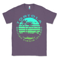 Lavender Bvi Tortola British Caribbean Island Souvenir Classic Tee - minhPixels