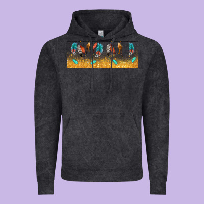 Native American Feathers Vintage Hoodie Designed By Tumblerdesignbyshophia