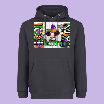Spooky Heifer Heavyweight Hoodie Designed By Artiststas