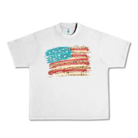 Lunar Rock American flag with leopard Urban Heavy Tee - HowdyJamesFarm