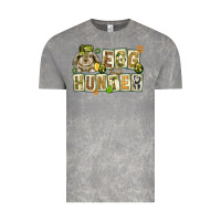 Cloud Rock Egg hunter with plate letters Easter Day Vintage Tee - HowdyJamesFarm