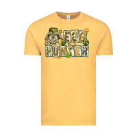 Vintage Mustard Egg hunter with plate letters Easter Day Vintage Tee - HowdyJamesFarm